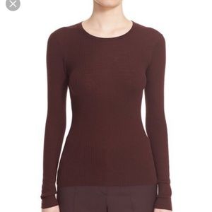 Theory Mirzi B Rib Knit Merino Wool Sweater